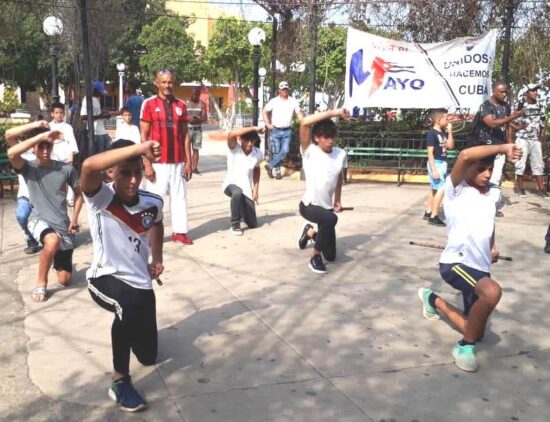 Disímiles actividades deportivas en parques y calles de la Villa Patrimonio de la Humanidad, como saludo al Primero de Mayo.