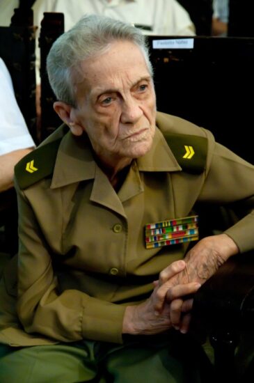 Pastorita Núñez González, colaborada del líder de la Revolución cubana Fidel Castro, desde la Sierra Maestra. Foto: Archivo.