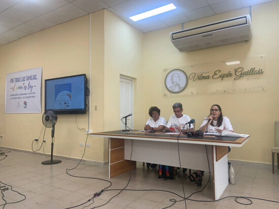 Conferencia de prensa acerca de las jornadas cubanas contra la homofobia y la transfobia. Foto: Gabriela Camila Castellanos Mora/ACN.