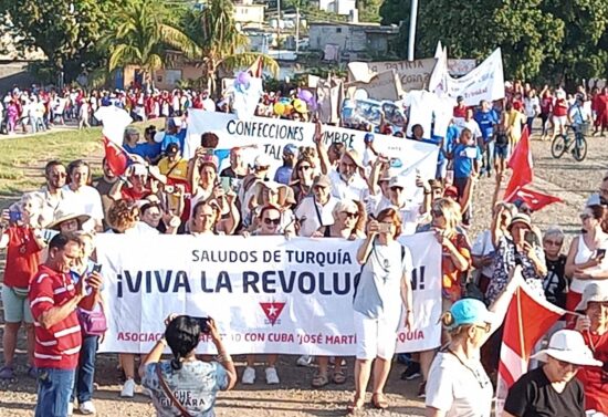 Celebración en Trinidad del Día Internacional de los Trabajadores: la solidaridad internacional presente. Fotos: Facebook.