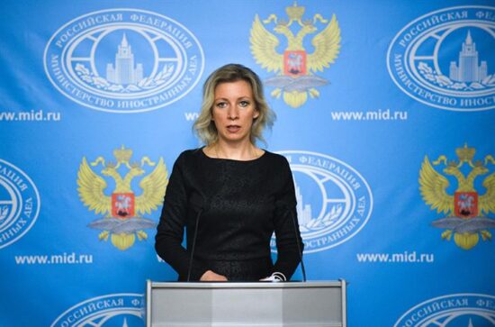 María Zajárova, portavoz del Ministerio de Asuntos Exteriores de Rusia. Foto: Prensa Latina.