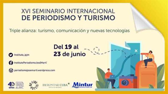 XVI Seminario Internacional de Periodismo y Turismo en La Habana, Cuba. Foto: Prensa Latina.