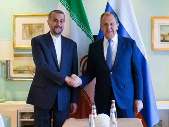 Serguei Lavrov y Hossein Amir Abdollahian. Foto: Prensa Latina.