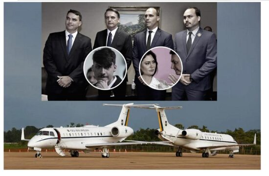 La familia del expresidente Jair Bolsonaro usó y abusó del uso de aviones de la Fuerza Aérea de Brasil (FAB) para cuestiones privadas. Foto: PL.