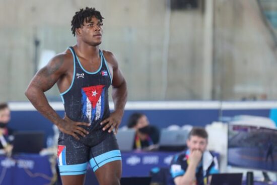 Arturo Silot buscará el cupo en los 97 kg durante el preolímpico de América. Foto Roberto Morejón Rodríguez. Periódico JIT, Inder.