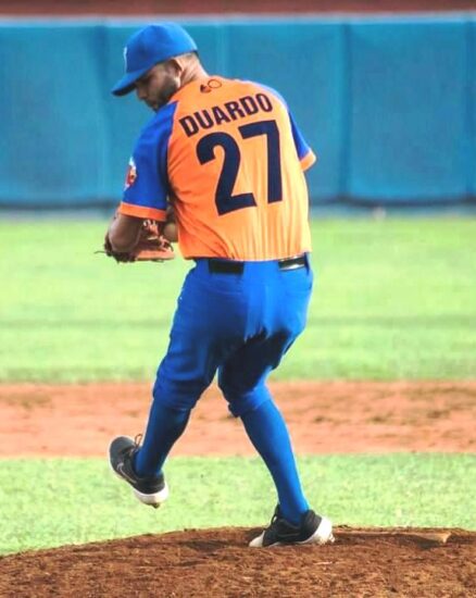 Yanielkis Duardo a la Liga de Campeones del Béisbol de las Américas 2023. Foto: Archivo.