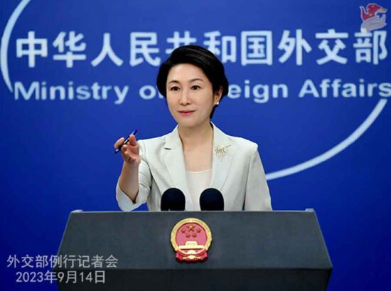 Mao Ning, vocera de la cancillería de la República Popular China. Foto: Prensa Latina.