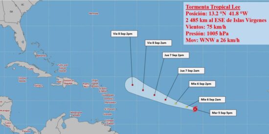 El próximo Aviso de Ciclón Tropical sobre este sistema se emitirá a las seis de la tarde de este miércoles. Foto: INSMET.